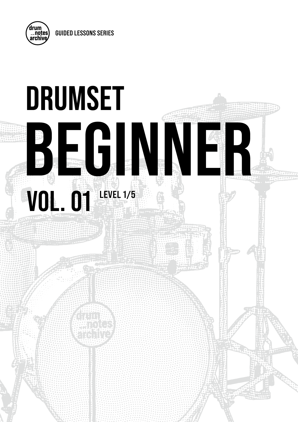Bookcover Drumset Beginner Vol. 01